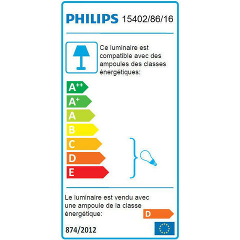 Philips - Faro de suelo-Philips-HEDGE - Borne Extérieur Rouille H35cm | Luminaire 
